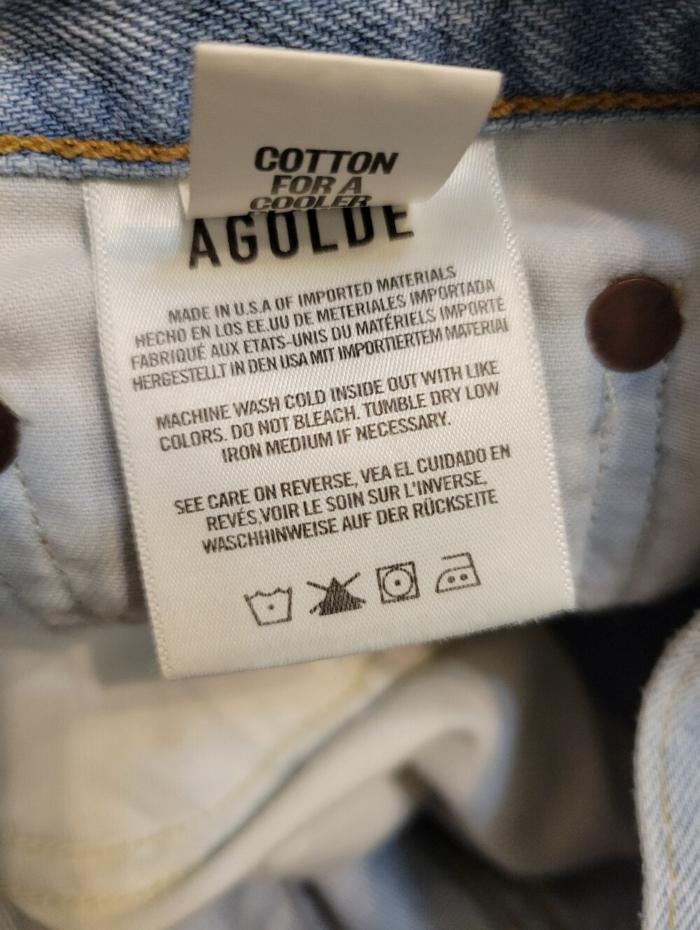 Agolde Low Curve Jeans Size 27 - Picture 9 of 11